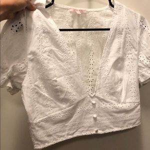 Lottie Moss Lace Croptop